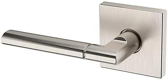 Baldwin Estate L021 Left Handed Half Dummy Lever with R017 Rosette in Lifetime Satin Nickel finish