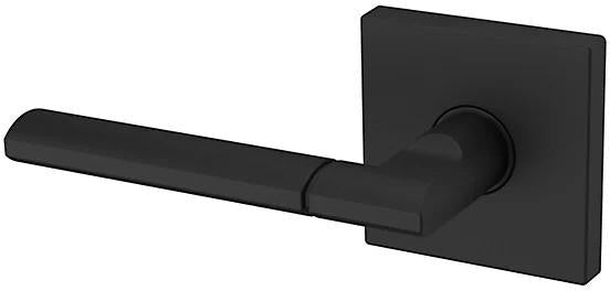 Baldwin Estate L021 Left Handed Half Dummy Lever with R017 Rosette in Satin Black finish