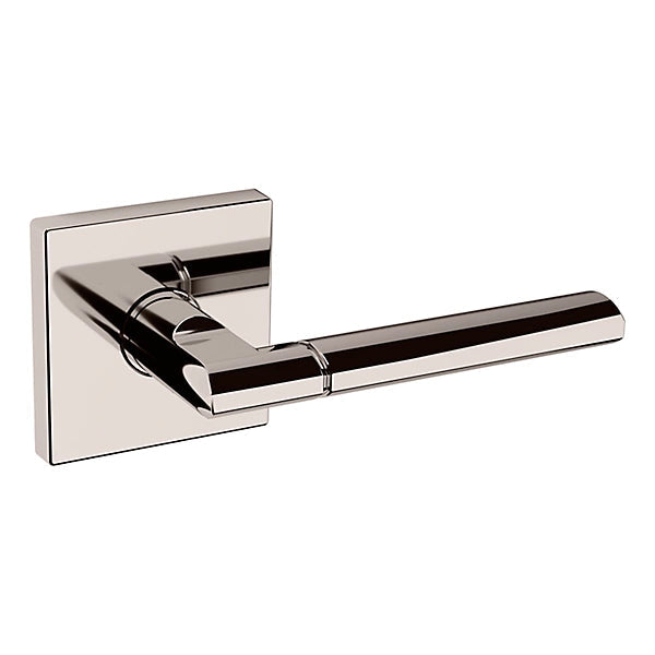 Baldwin Estate L021 Right Handed Half Dummy Lever with R017 Rose in Lifetime Polished Nickel finish