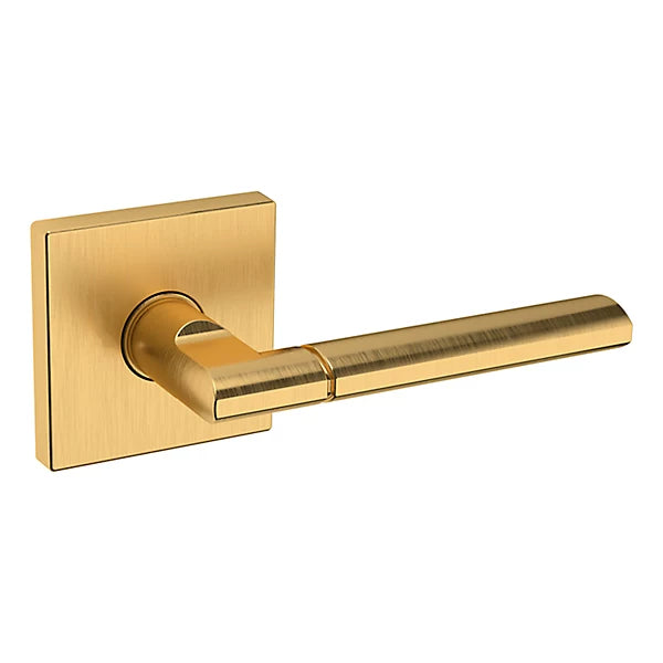 Baldwin Estate L021 Right Handed Half Dummy Lever with R017 Rose in Lifetime Satin Brass finish