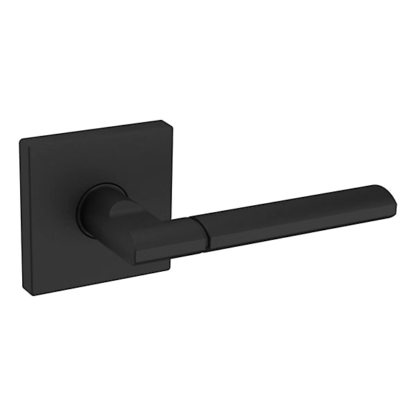 Baldwin Estate L021 Right Handed Half Dummy Lever with R017 Rose in Satin Black finish