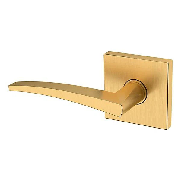 Baldwin Estate L022 Left Handed Half Dummy Lever with R017 Rose in Lifetime Satin Brass finish