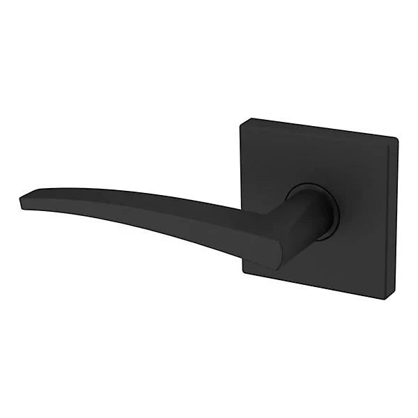 Baldwin Estate L022 Left Handed Half Dummy Lever with R017 Rose in Satin Black finish