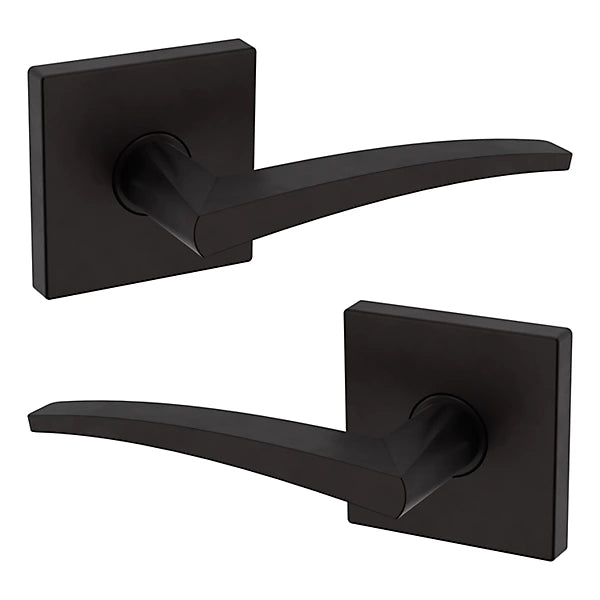 Baldwin Estate L022 Passage Lever with R017 Rose in Oil Rubbed Bronze finish