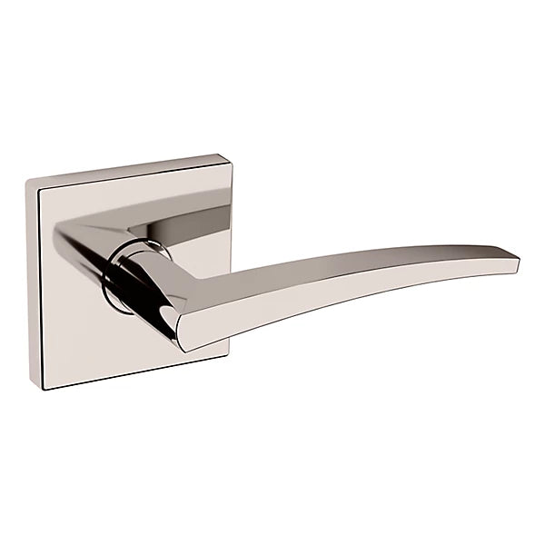 Baldwin Estate L022 Right Handed Half Dummy Lever with R017 Rose in Lifetime Polished Nickel finish