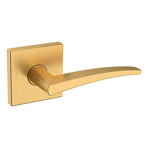 Baldwin Estate L022 Right Handed Half Dummy Lever with R017 Rose in Lifetime Satin Brass finish