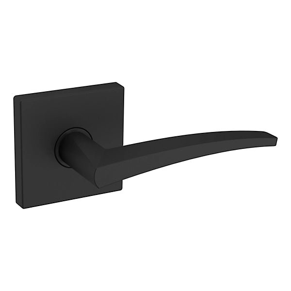 Baldwin Estate L022 Right Handed Half Dummy Lever with R017 Rose in Satin Black finish