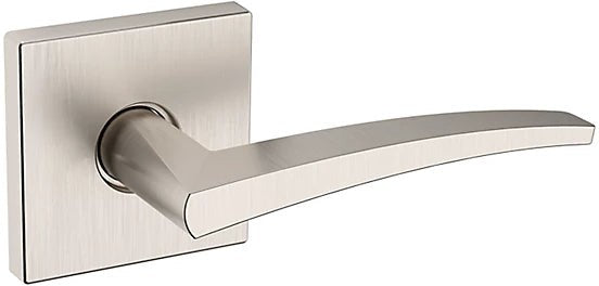 Baldwin Estate L022 Right Handed Half Dummy Lever with R017 Rosette in Lifetime Satin Nickel finish