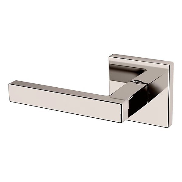 Baldwin Estate L023 Left Handed Half Dummy Lever with R017 Rose in Lifetime Polished Nickel finish