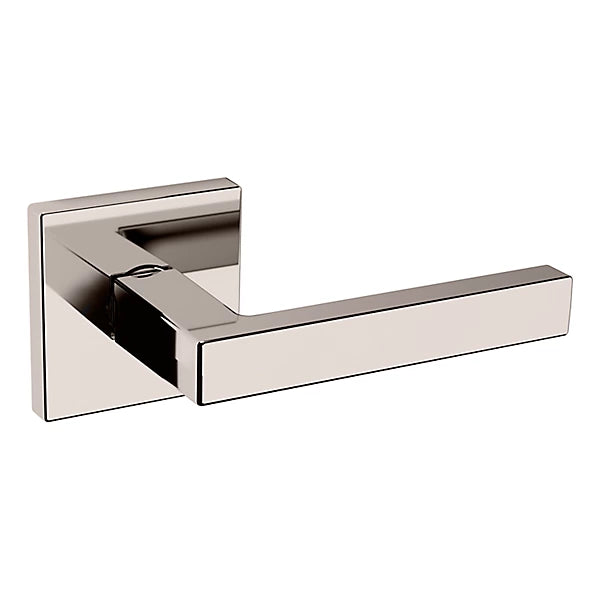 Baldwin Estate L023 Right Handed Half Dummy Lever with R017 Rose in Lifetime Polished Nickel finish