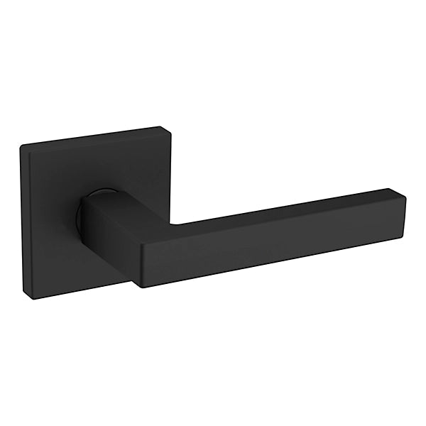 Baldwin Estate L023 Right Handed Half Dummy Lever with R017 Rose in Satin Black finish