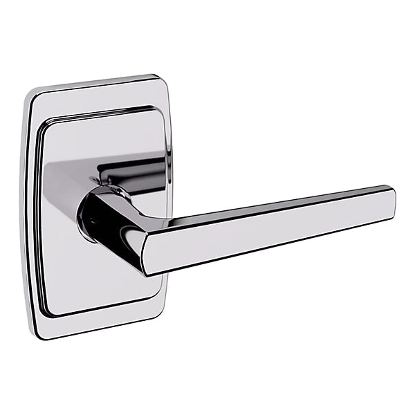 Baldwin Estate L024 Left Handed Half Dummy Lever with R046 Rose in Polished Chrome finish