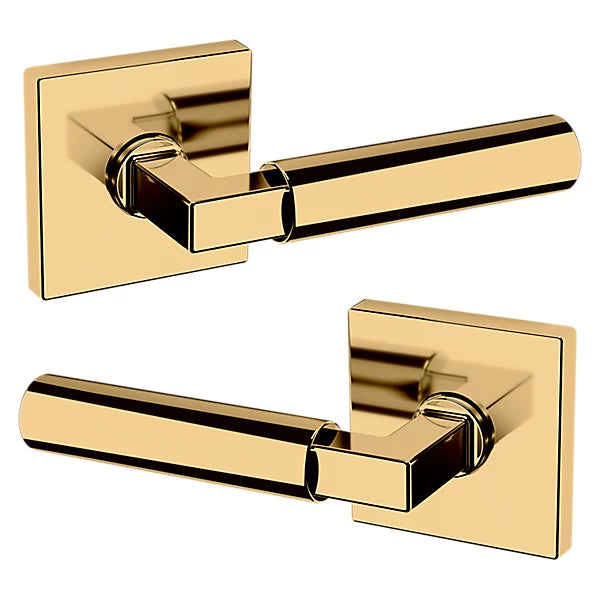 Baldwin Estate L029 Gramercy Full Dummy Lever with R017 Rose in Lifetime Polished Brass finish