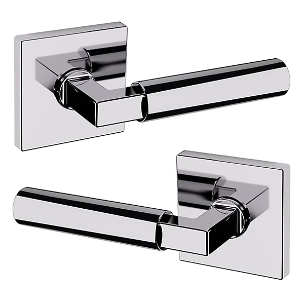 Baldwin Estate L029 Gramercy Full Dummy Lever with R017 Rose in Polished Chrome finish