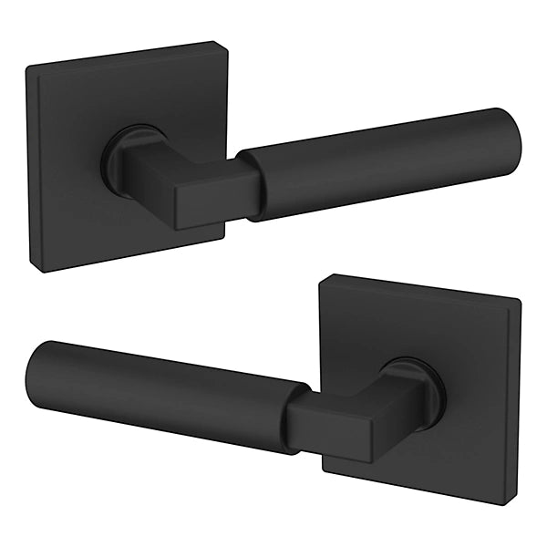 Baldwin Estate L029 Gramercy Full Dummy Lever with R017 Rose in Satin Black finish