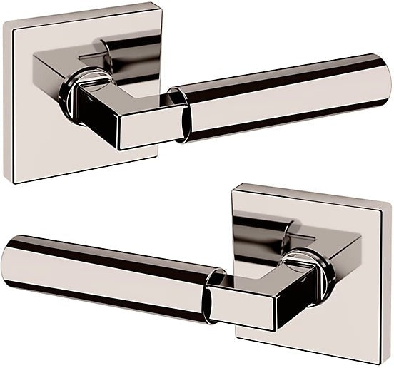 Baldwin Estate L029 Gramercy Full Dummy Lever with R017 Rosette in Lifetime Polished Nickel finish