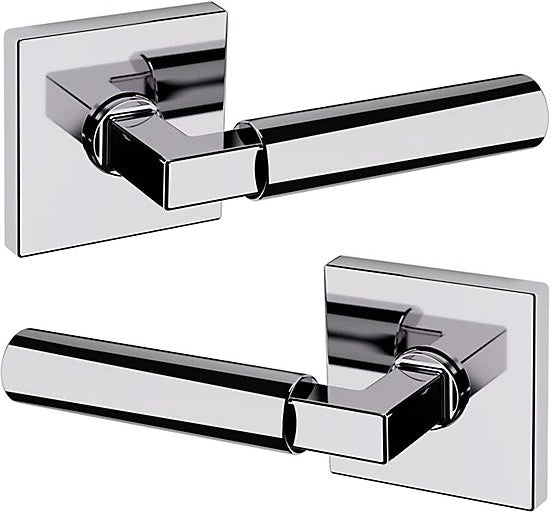 Baldwin Estate L029 Gramercy Full Dummy Lever with R017 Rosette in Polished Chrome finish