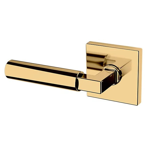 Baldwin Estate L029 Gramercy Left Handed Half Dummy Lever with R017 Rose in Lifetime Polished Brass finish