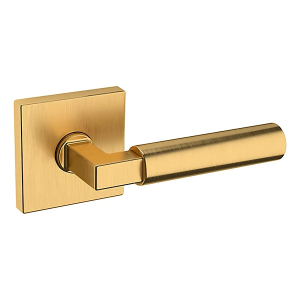 Baldwin Estate L029 Gramercy Right Handed Half Dummy Lever with R017 Rose in Lifetime Satin Brass finish