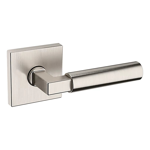 Baldwin Estate L029 Gramercy Right Handed Half Dummy Lever with R017 Rose in Lifetime Satin Nickel finish