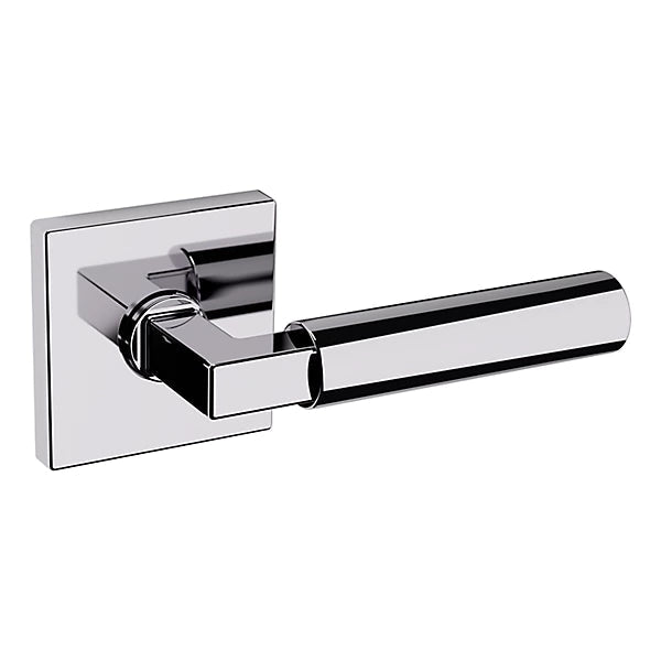 Baldwin Estate L029 Gramercy Right Handed Half Dummy Lever with R017 Rose in Polished Chrome finish