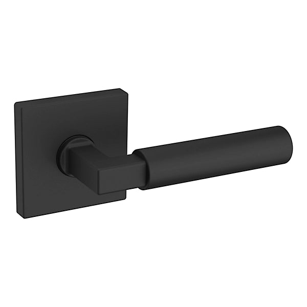 Baldwin Estate L029 Gramercy Right Handed Half Dummy Lever with R017 Rose in Satin Black finish