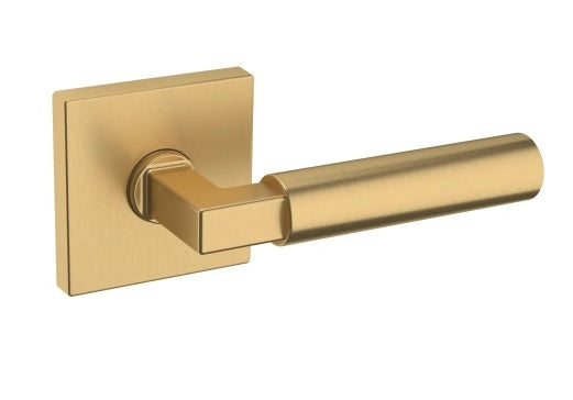 Baldwin Estate L029 Gramercy Right Handed Half Dummy Lever with R017 Rose in Vintage Brass finish