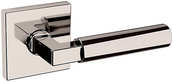 Baldwin Estate L029 Gramercy Right Handed Half Dummy Lever with R017 Rosette in Lifetime Polished Nickel finish