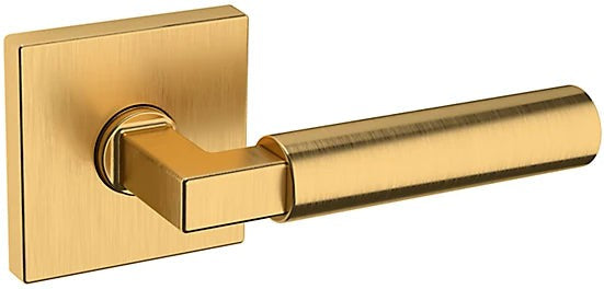 Baldwin Estate L029 Gramercy Right Handed Half Dummy Lever with R017 Rosette in Lifetime Satin Brass finish