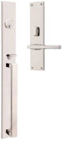 Baldwin Estate Minneapolis 20" Entrance Handleset Trim with Interior 5162 Lever in Lifetime Polished Nickel finish