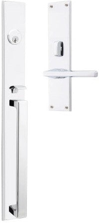 Baldwin Estate Minneapolis 20" Entrance Handleset Trim with Interior 5162 Lever in Polished Chrome finish