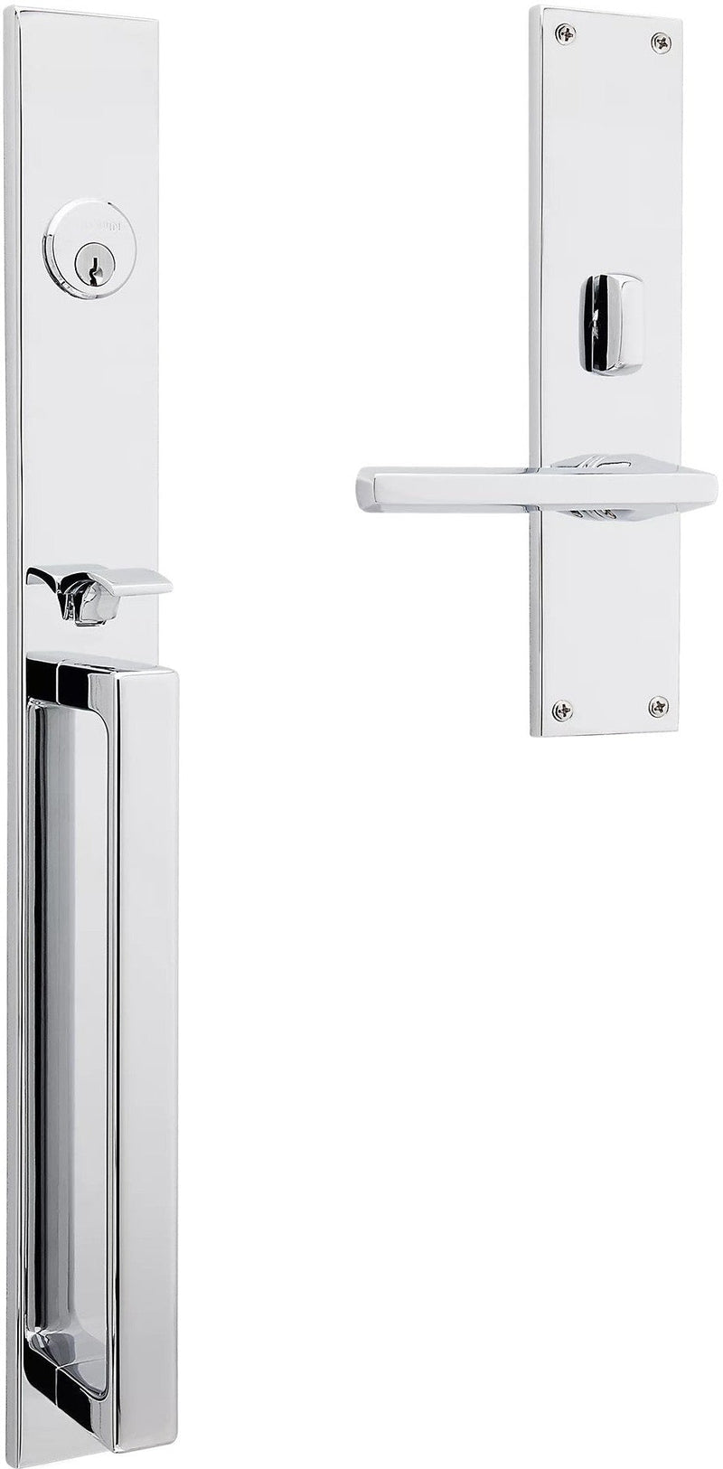 Baldwin Estate Minneapolis 20" Entrance Handleset Trim with Interior 5162 Lever in Polished Chrome finish