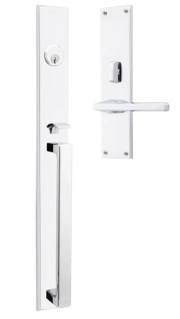 Baldwin Estate Minneapolis 20" Entrance Handleset Trim with Left Handed Interior 5162 Lever in Polished Chrome finish