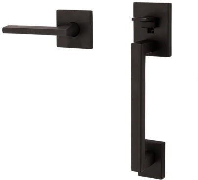 Baldwin Estate Minneapolis Lower Half Handleset with Interior 5162 Lever in Oil Rubbed Bronze finish