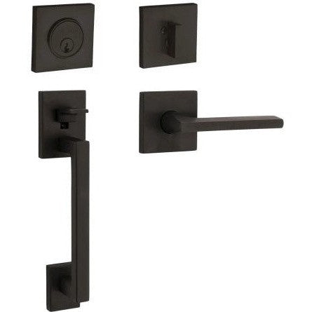 Baldwin Estate Minneapolis Sectional Single Cylinder Handleset with Interior 5162 Lever in Oil Rubbed Bronze finish