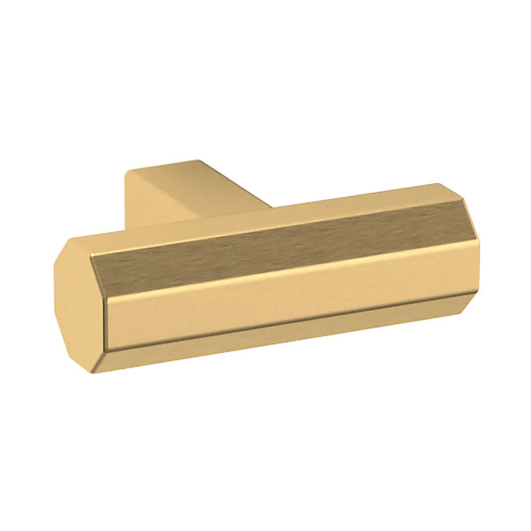 Baldwin Estate Octagonal Knob 1.5" in Lifetime Satin Brass finish