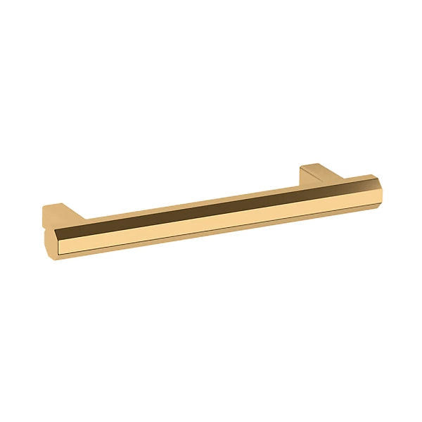 Baldwin Estate Octagonal Pull 4" in Lifetime Polished Brass finish