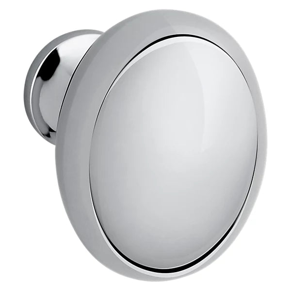 Baldwin Estate Oval Knob 1.312" in Polished Chrome finish