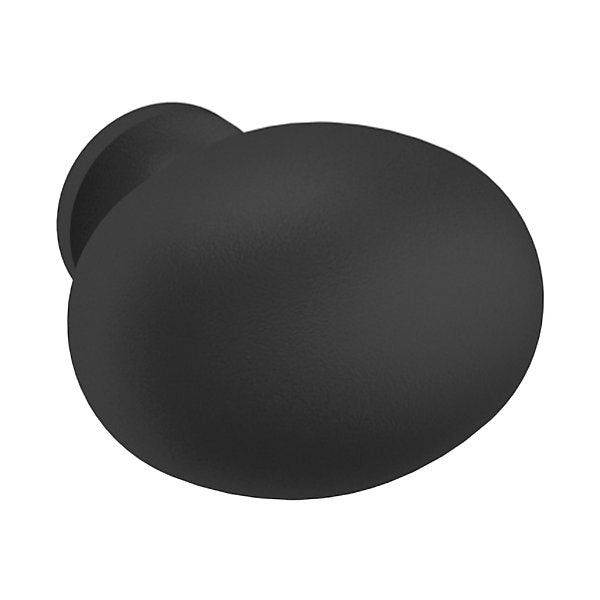 Baldwin Estate Oval Knob 1.312" in Satin Black finish