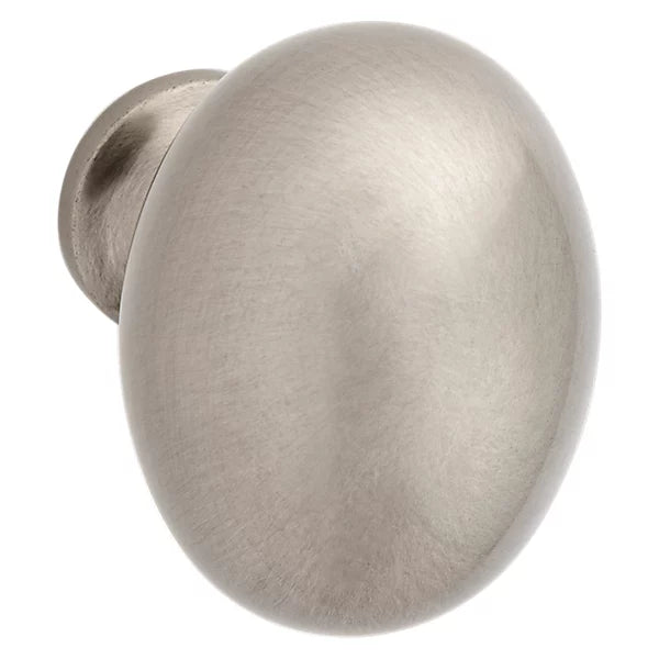 Baldwin Estate Oval Knob 1.312" in Satin Nickel finish