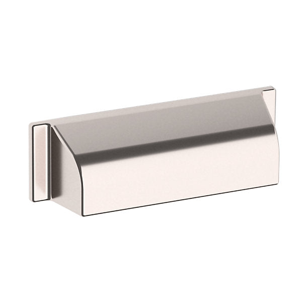Baldwin Estate Transitional Cup Pull 4" in Lifetime Polished Nickel finish