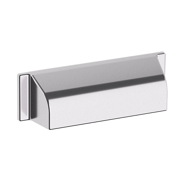 Baldwin Estate Transitional Cup Pull 4" in Polished Chrome finish