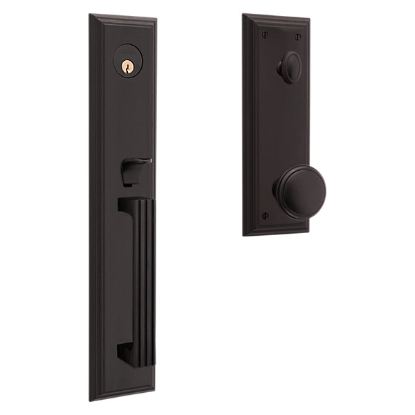 Baldwin Estate Tremont Single Cylinder Full Escutcheon Handleset with 5069 Knob in Oil Rubbed Bronze finish