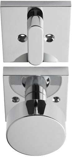 Better Home Products Belvedere Handleset Trim Knob - Exterior Handleset Sold Separately in Chrome finish