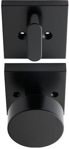 Better Home Products Belvedere Handleset Trim Knob - Exterior Handleset Sold Separately in Matte Black finish