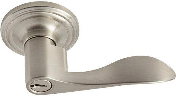 Better Home Products Buena Vista Entry Lever in Satin Nickel finish