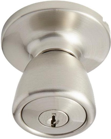 Better Home Products Land's End Tulip Entry Knob in Satin Nickel finish