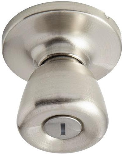 Better Home Products Land's End Tulip Privacy Knob in Satin Nickel finish