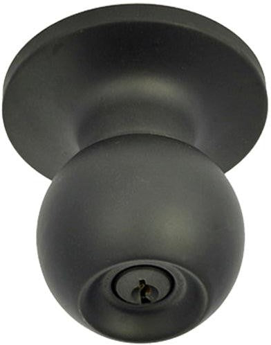 Better Home Products Marina Ball Entry Knob in Black finish