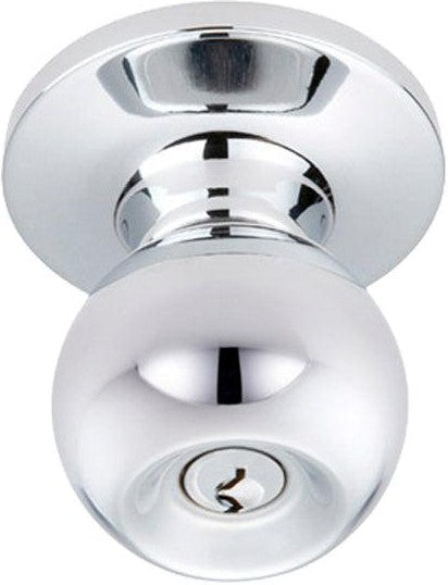 Better Home Products Marina Ball Entry Knob in Chrome finish